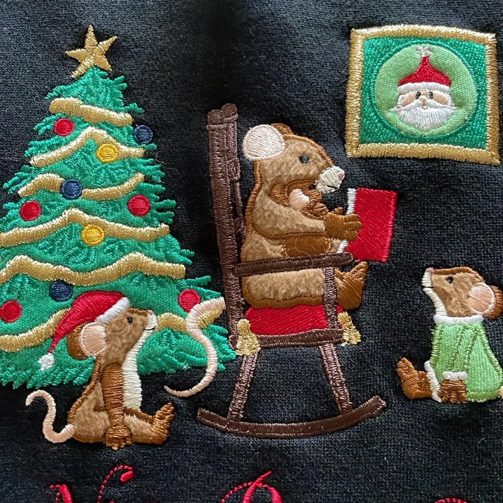 UGLY? Christmas Fleece Lined Sweatshirt Size 2X Excellent Condition Like New! - Picture 2 of 14